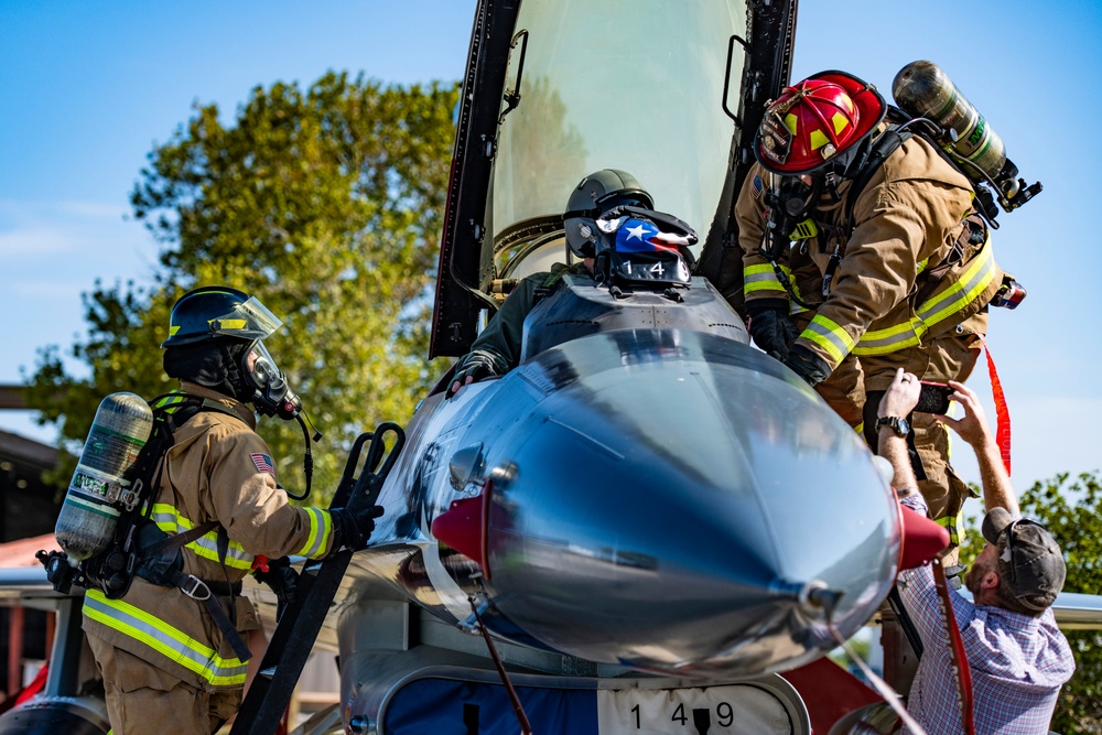 902nd Civil Engineer Squadron’s firefighter’s get hands-on training