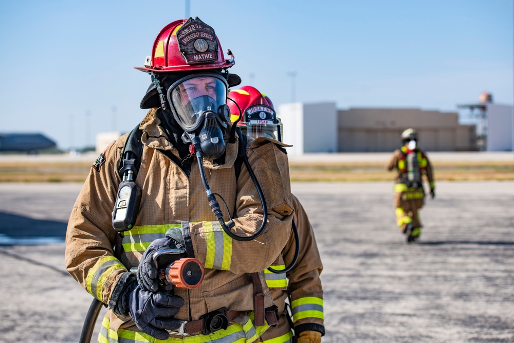 902nd Civil Engineer Squadron’s firefighter’s get hands-on training