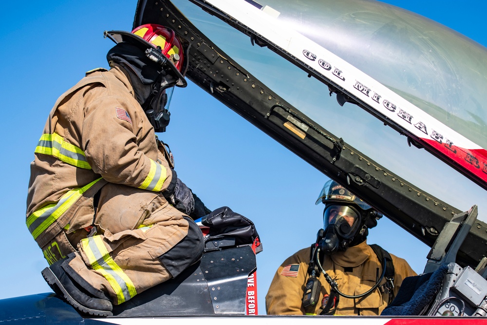 902nd Civil Engineer Squadron’s firefighter’s get hands-on training