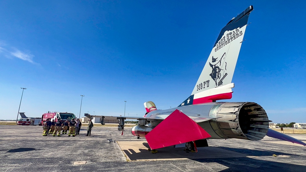 902nd Civil Engineer Squadron’s firefighter’s get hands-on training