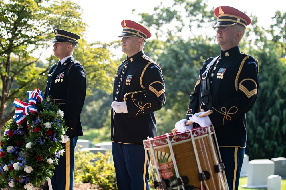 An Armed Forces Full Honors Wreath-Laying Ceremony is Held to Commemorate the 165th Birthday of President William H. Taft