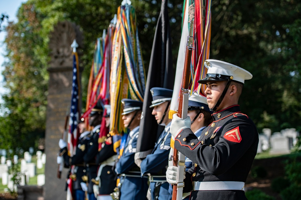 An Armed Forces Full Honors Wreath-Laying Ceremony is Held to Commemorate the 165th Birthday of President William H. Taft