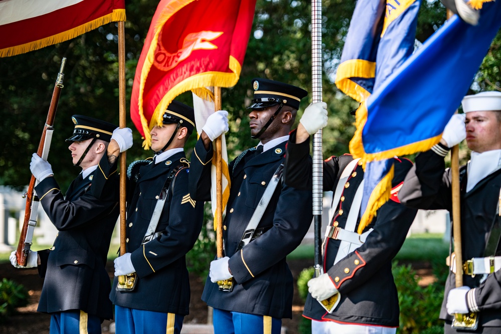 An Armed Forces Full Honors Wreath-Laying Ceremony is Held to Commemorate the 165th Birthday of President William H. Taft