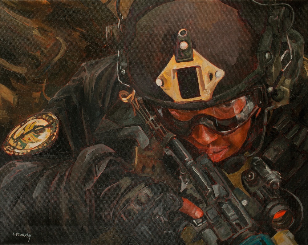 US Coast Guard Art Program 2016 Collection, Ob ID# 201616, "Ready," Crissie Murphy 16 of 26