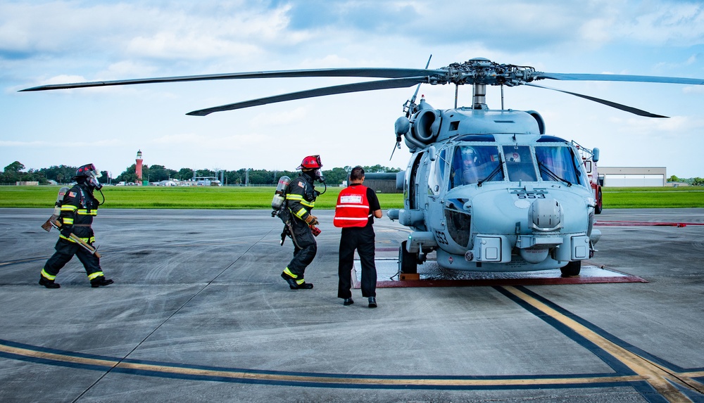 NAVSTA Mayport Flightline Fire Drill