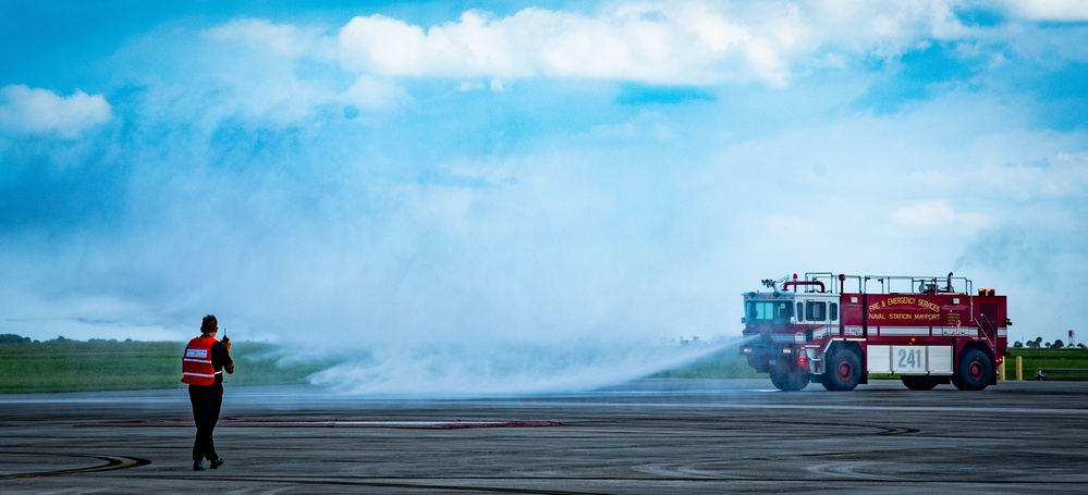 NAVSTA Mayport Flightline Fire Drill