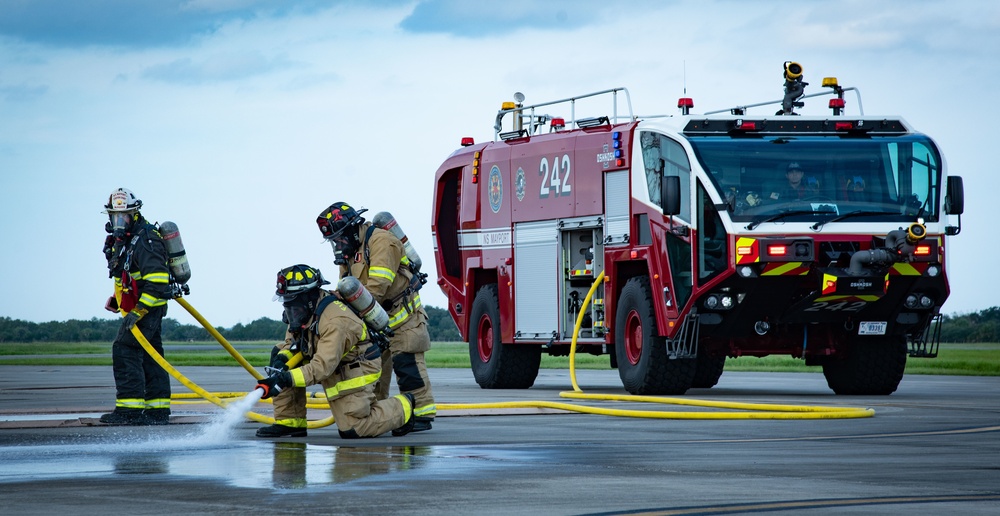 NAVSTA Mayport Flightline Fire Drill