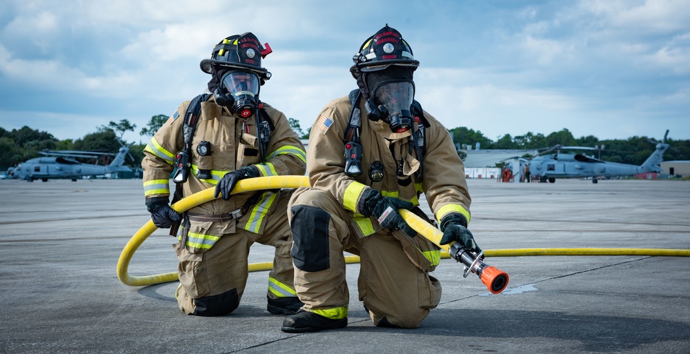 NAVSTA Mayport Flightline Fire Drill