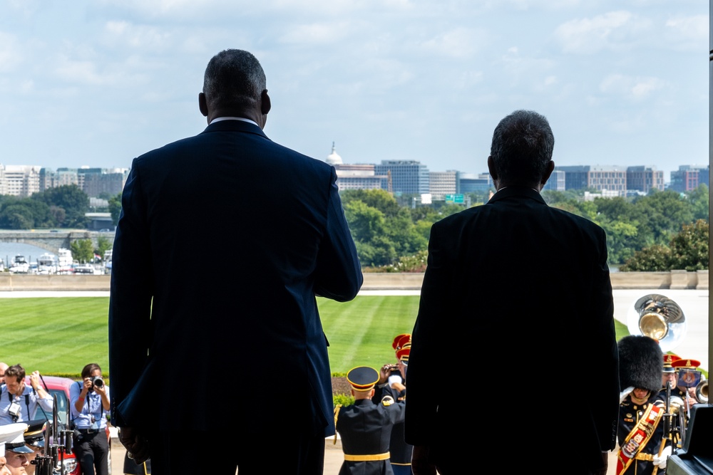 Secretary Austin hosts Somali President Hassan Sheikh