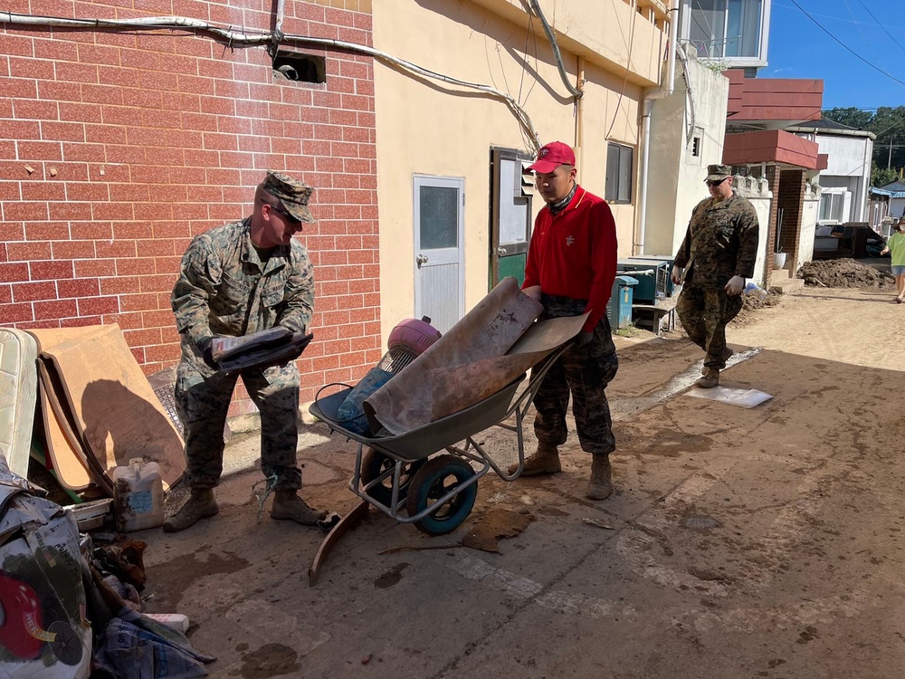 ROK-U.S. Conduct Disaster Relief, Efforts, Janggi-myeon