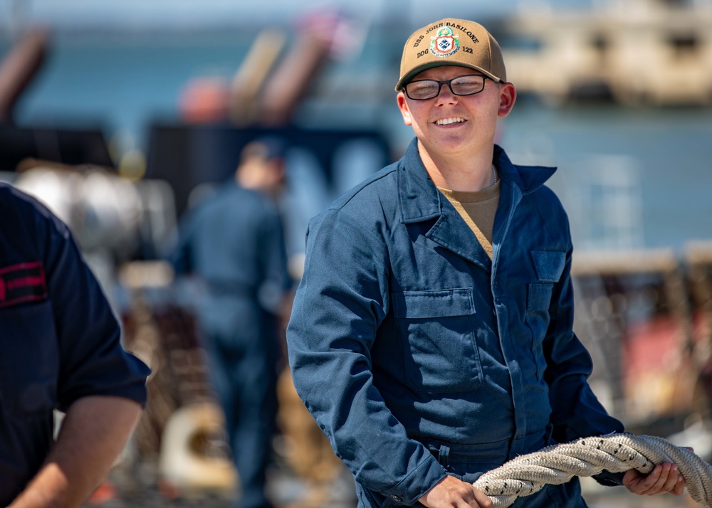 Sea and Anchor Aboard USS Ramage