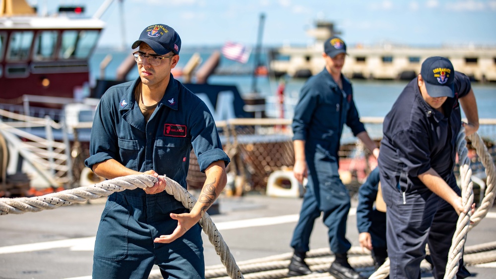 Sea and Anchor Aboard USS Ramage