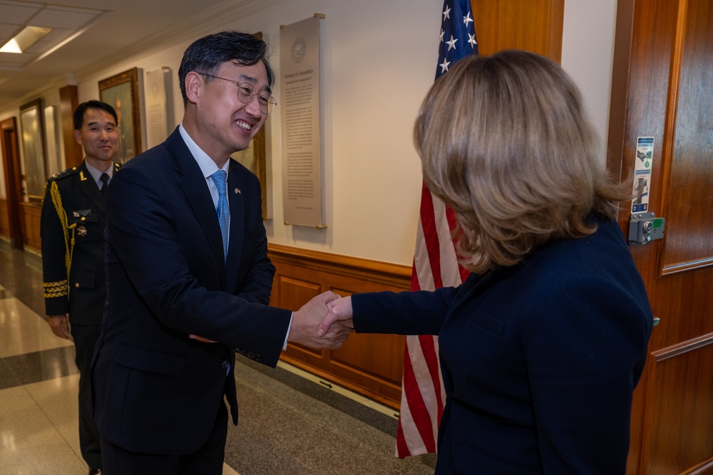 Secretary Hicks hosts South Korean Vice Minister of National Defense