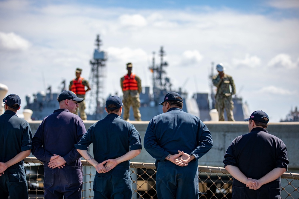 Sea and Anchor Aboard USS Ramage