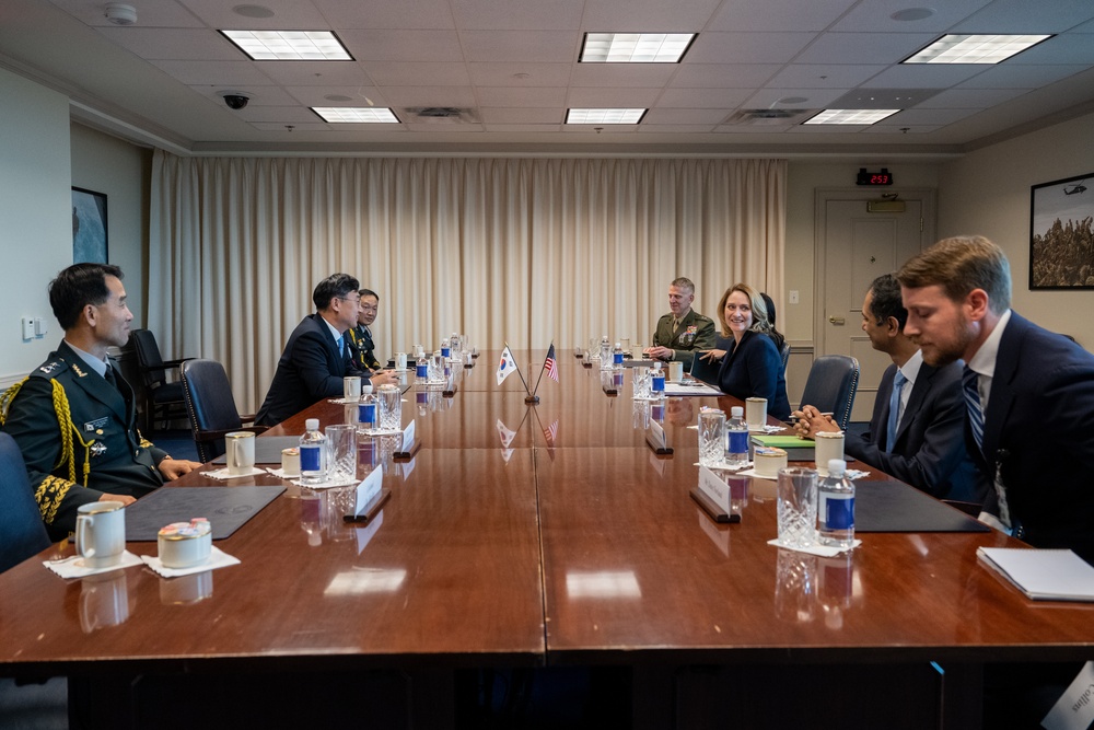 Secretary Hicks hosts South Korean Vice Minister of National Defense