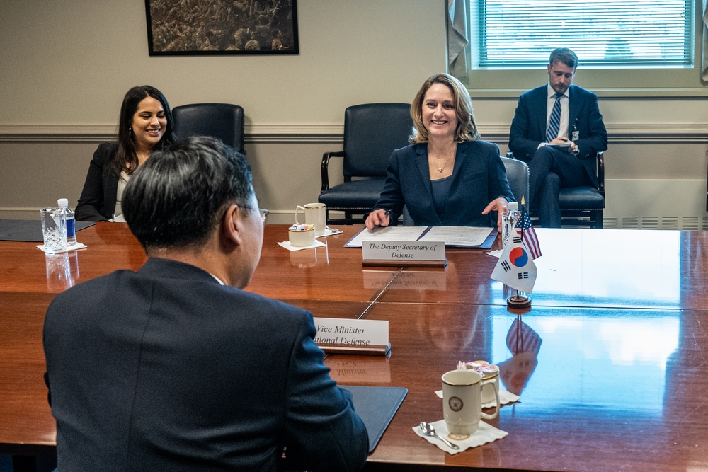 Secretary Hicks hosts South Korean Vice Minister of National Defense