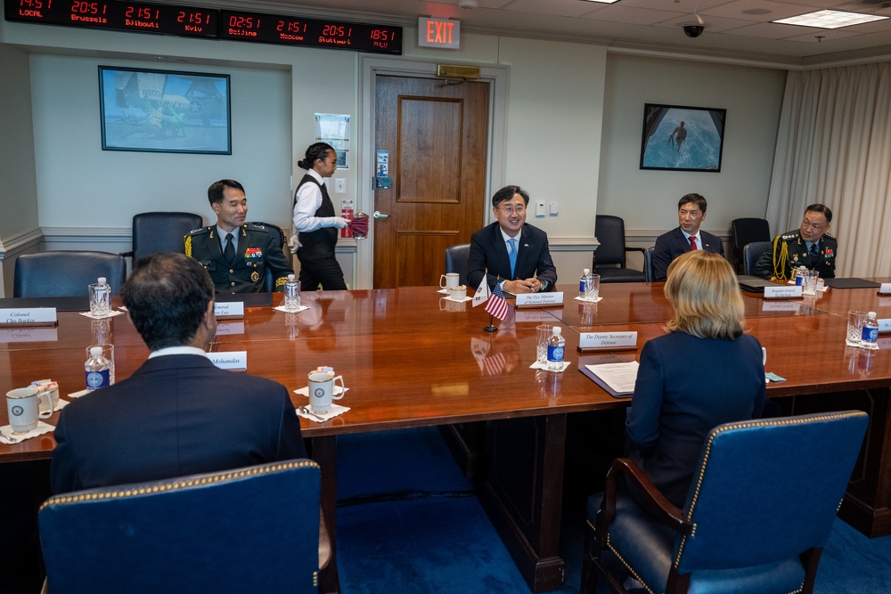 Secretary Hicks hosts South Korean Vice Minister of National Defense