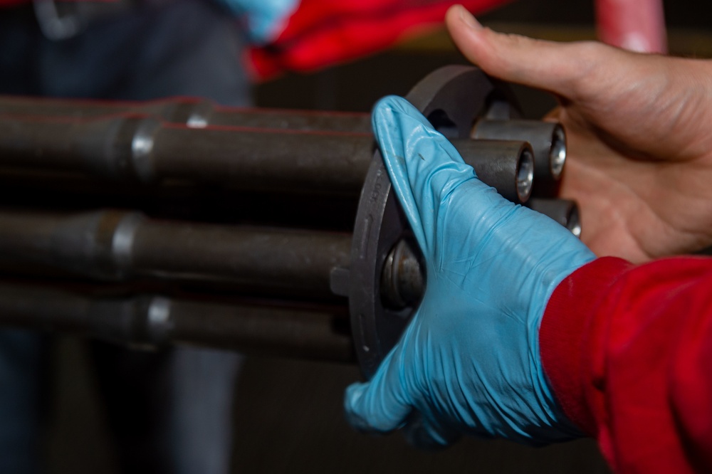 USS Ronald Reagan (CVN 76) Sailors conduct maintenance