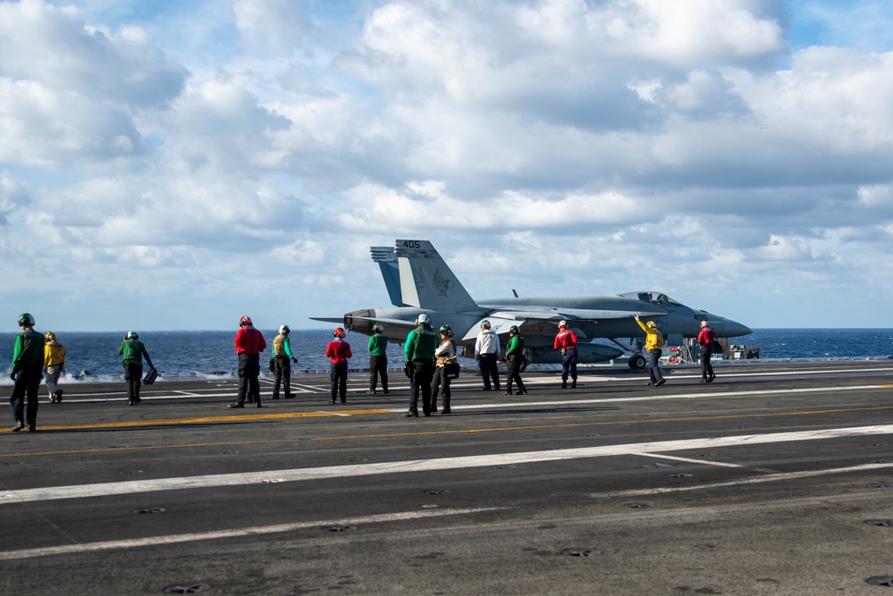 USS Ronald Reagan (CVN 76) conducts flight operations