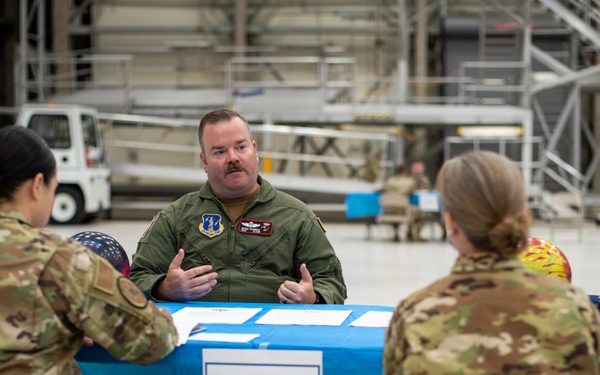 Airmen share experiences through speed mentoring