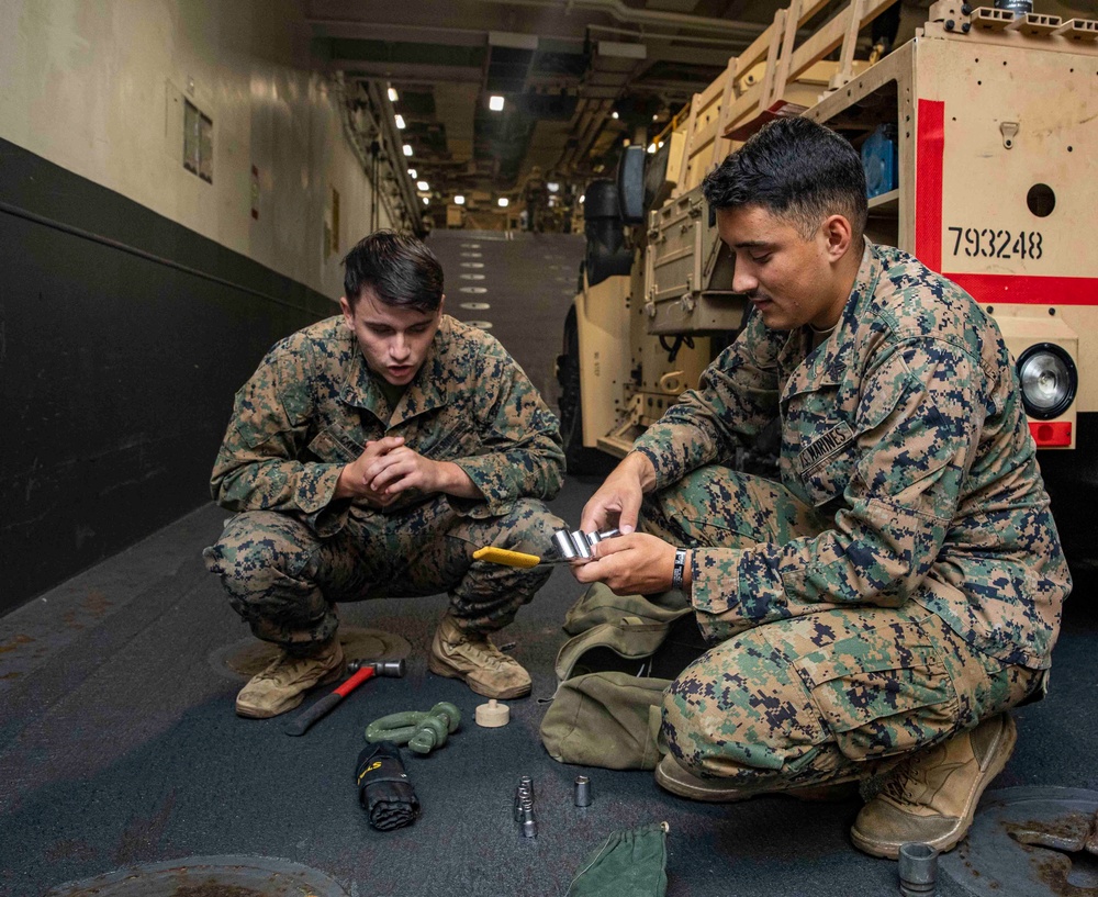 Makin Island Shipboard Maintenance