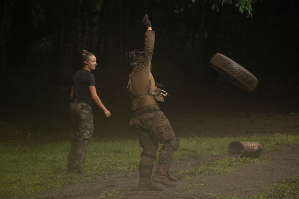 MARFORPAC Marines participate in the French Armed Forces Aito Course Culminating Event