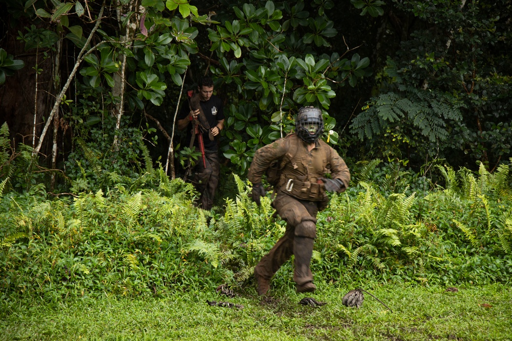 MARFORPAC Marines participate in the French Armed Forces Aito Course Culminating Event