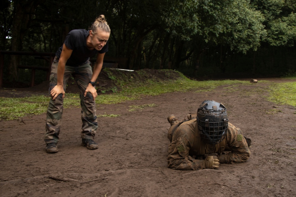 MARFORPAC Marines participate in the French Armed Forces Aito Course Culminating Event