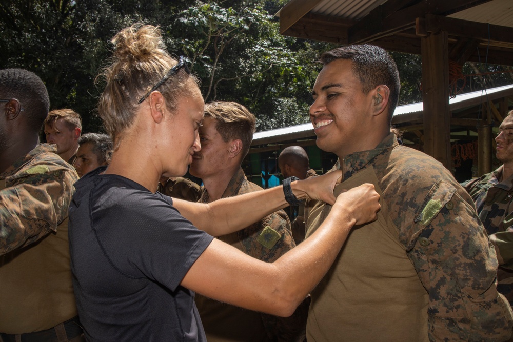 MARFORPAC Marines participate in the French Armed Forces Aito Course Culminating Event