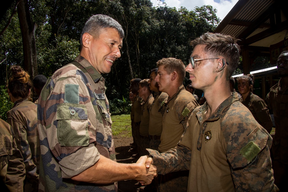 MARFORPAC Marines participate in the French Armed Forces Aito Course Culminating Event