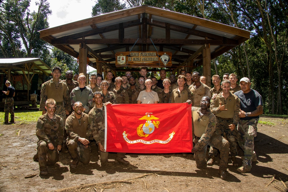 MARFORPAC Marines participate in the French Armed Forces Aito Course Culminating Event