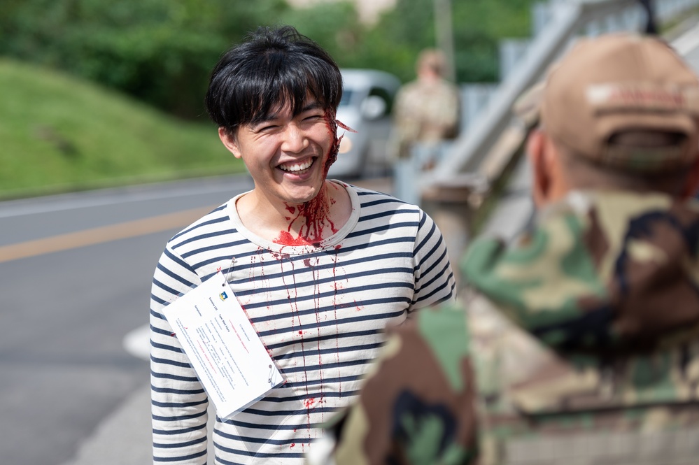 Osan first responders react to simulated mass casualty event
