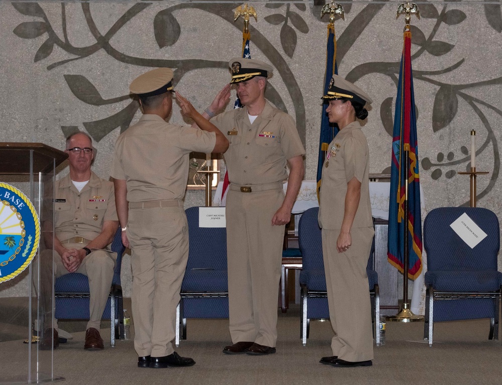 Navy Reserve Command Det. Guam Holds Change of Command