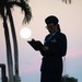 Harvest moon appears during role call