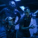 Sailors Stand Watch In Sonar Control Room On Board USS Higgins