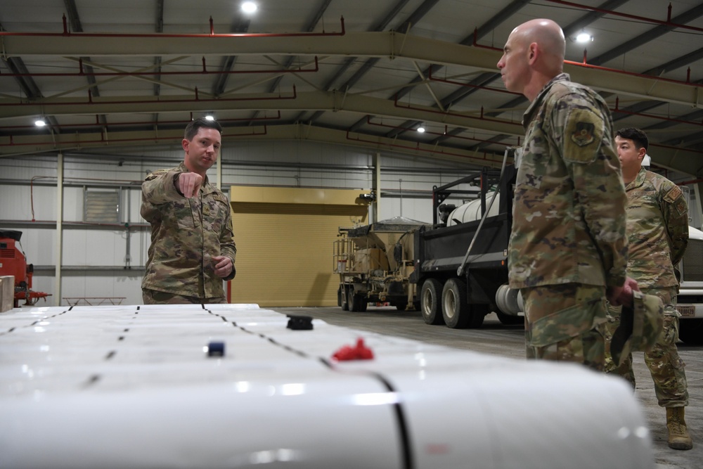 Maj. Gen. Quinn engages with Airmen of ADAB