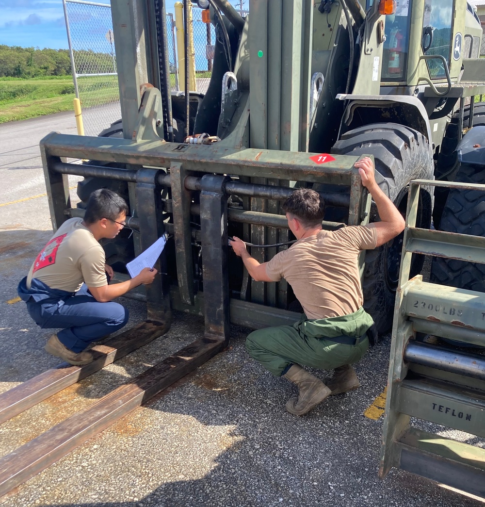 Seabees Perform Repairs and Maintenance on CESE