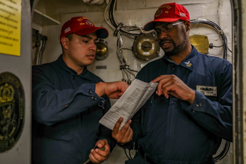 USS Higgins Conducts General Quarters Drill