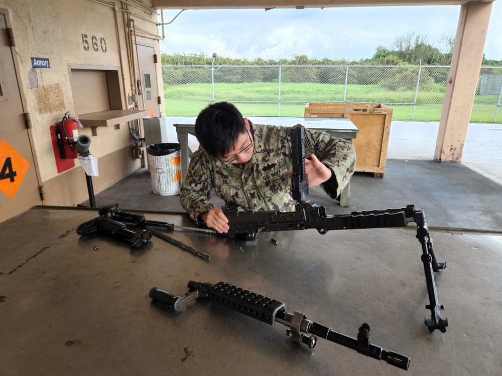 Seabees conduct weapons inspection and familiarization exercises