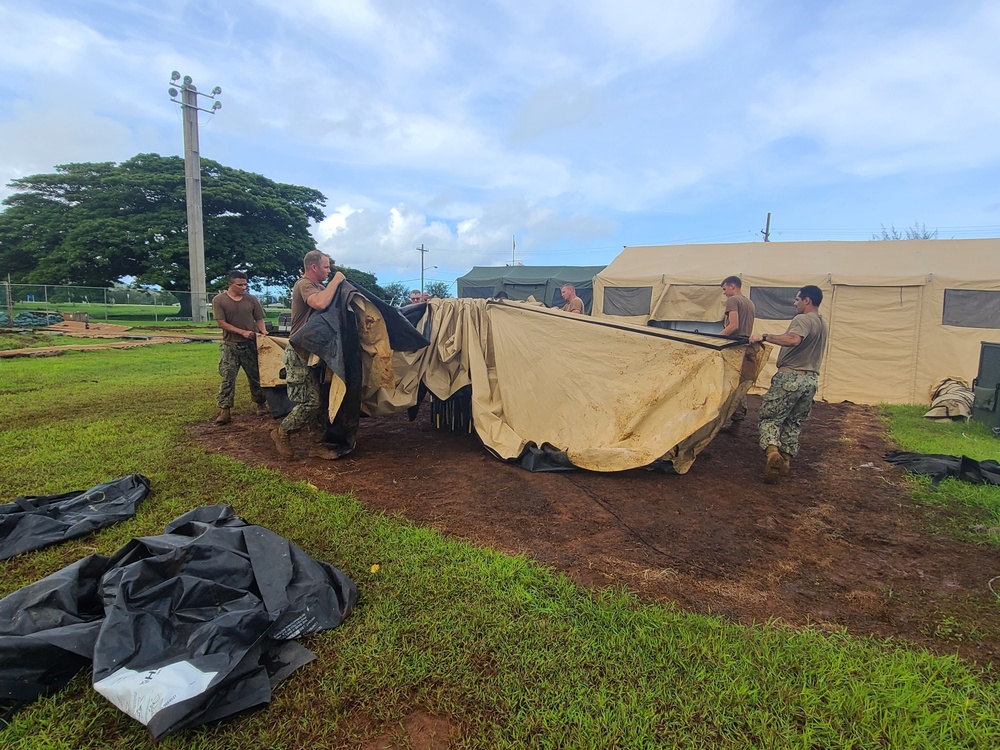 Seabees from NMCB-11 participate in retrograde exercise