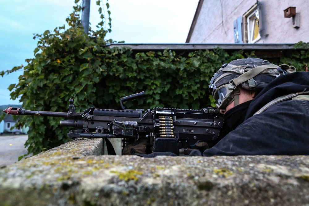 Opposing Forces return fire