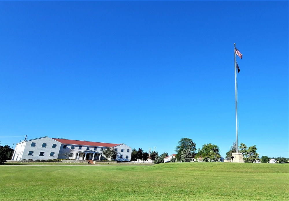 American Flag and Fort McCoy