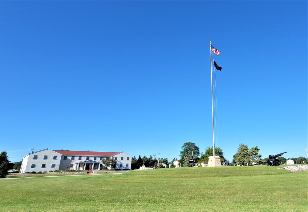 American Flag and Fort McCoy