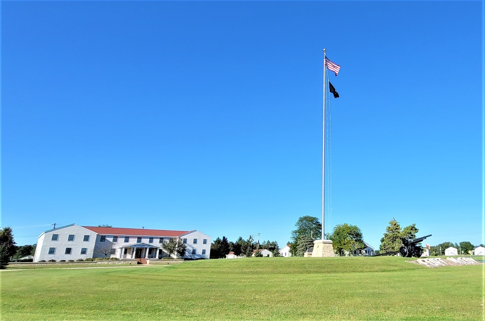 American Flag and Fort McCoy