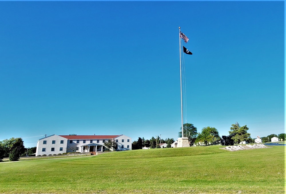 American Flag and Fort McCoy