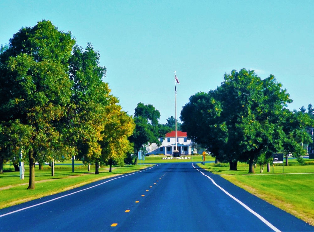 American Flag and Fort McCoy