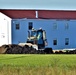 Final exterior grading takes place at fiscal year 2020-funded barracks project at Fort McCoy