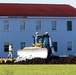 Final exterior grading takes place at fiscal year 2020-funded barracks project at Fort McCoy