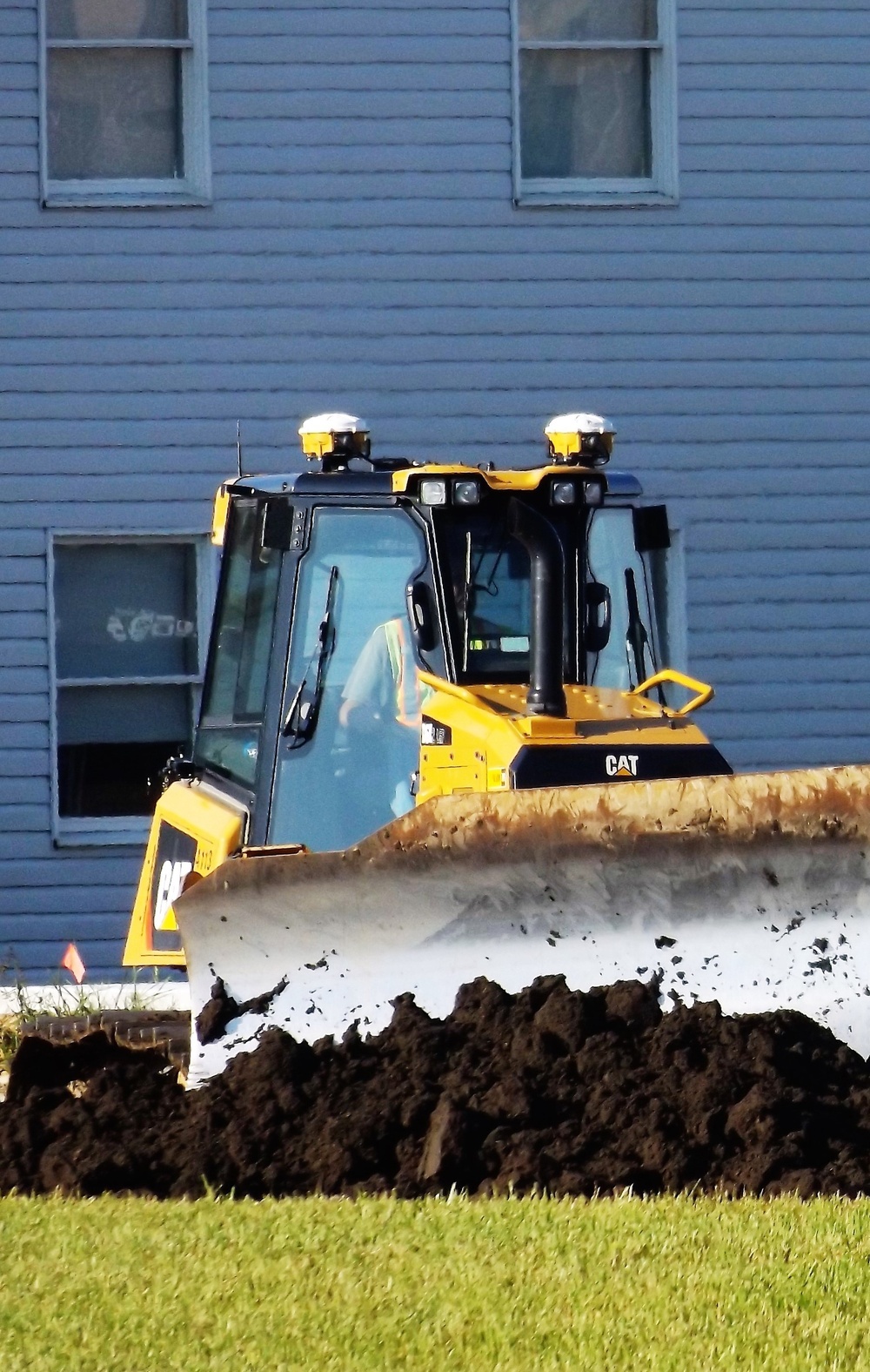 Final exterior grading takes place at fiscal year 2020-funded barracks project at Fort McCoy