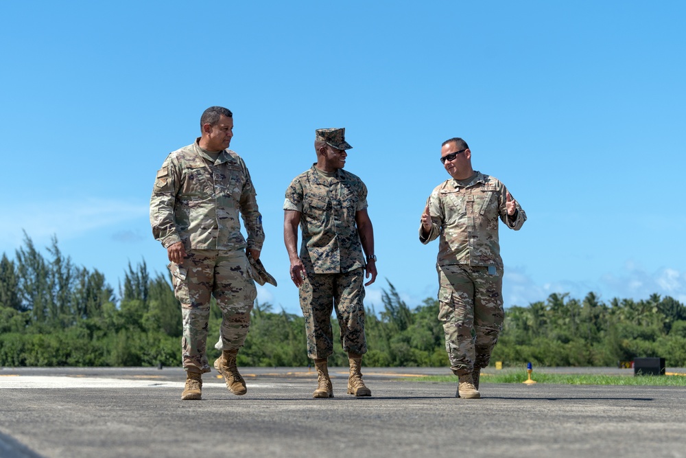 USMC Sgt. Maj. James Porterfield, Command Senior Enlisted Leader, NORAD and USNORTHCOM visits the PRANG